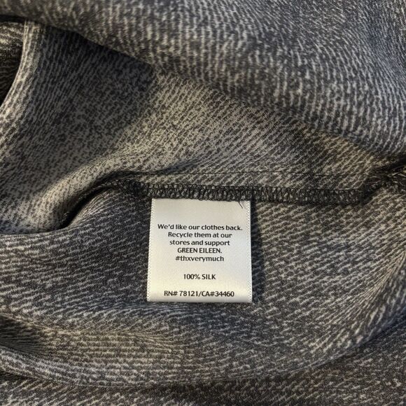 Eileen Fisher NEW Button Up Silk Mandarin Collar Sleeveless Tank Medium Neutral - Picture 11 of 13